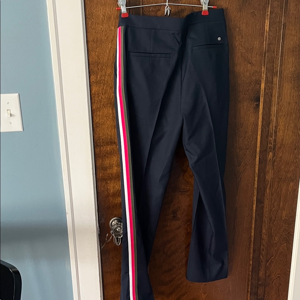 G/FORE Women's Dark Blue Pants with green, pink and White Stripe - Picture 4 of 4